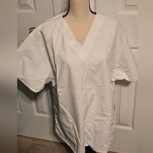 WonderWink Women's V-Neck Medical Scrub Top White